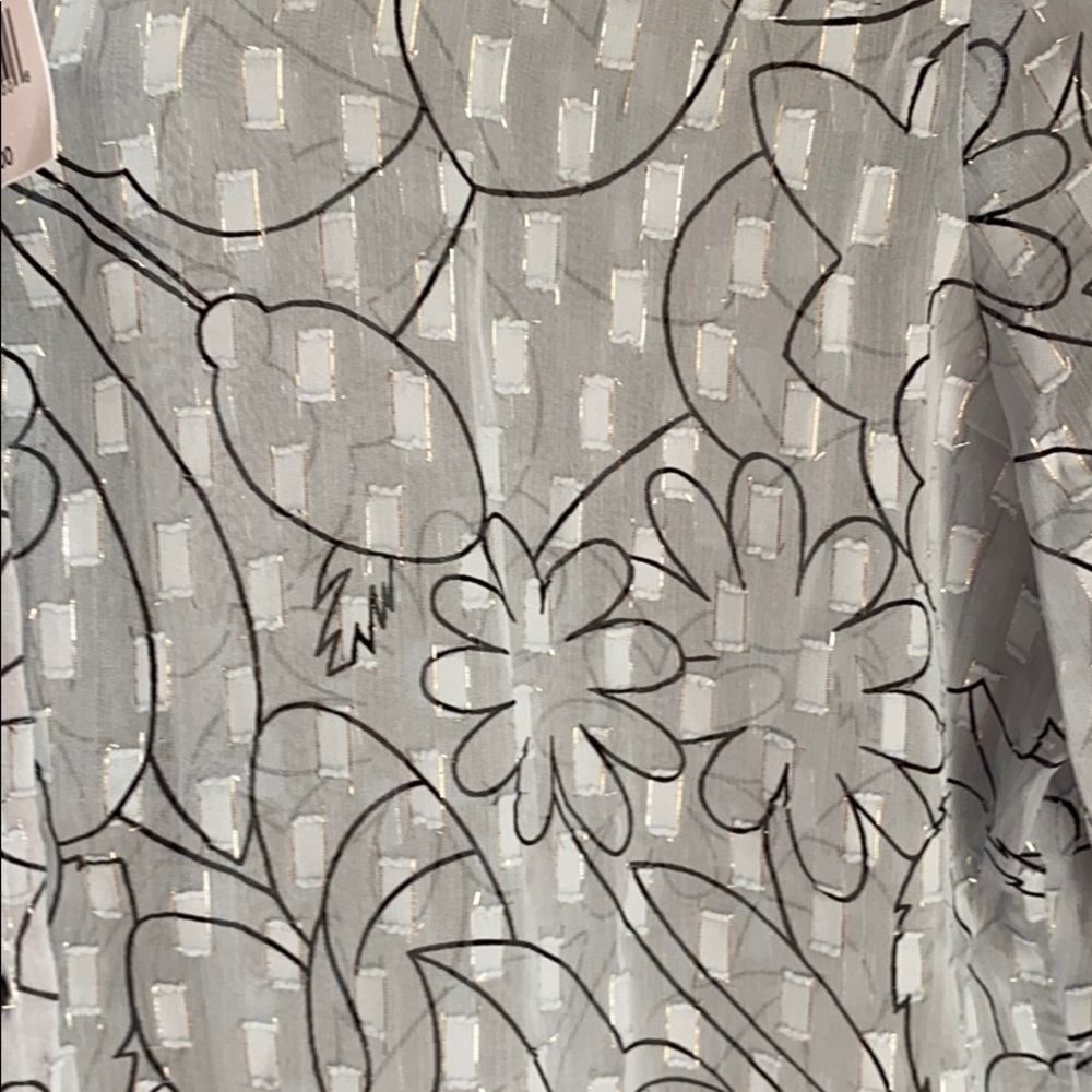 NWT Banana Republic Sheer Metallic Dillon Shirt XS - Picture 2 of 6